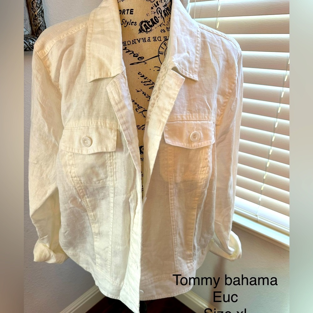 XL Tommy Bahama light linen jacket.